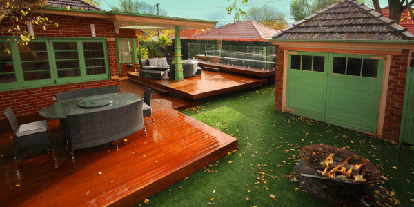 Braddon House outdoor and indoor area-party house